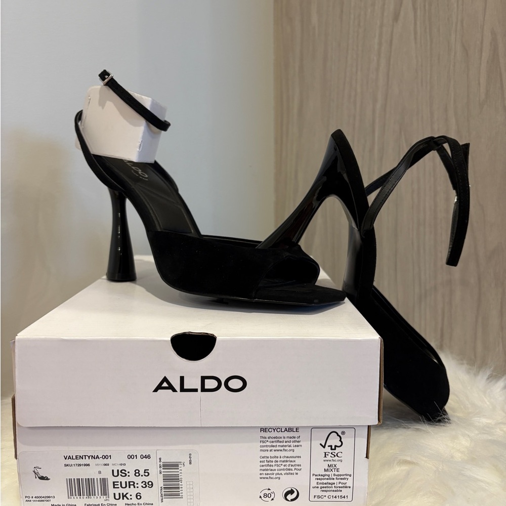 ALDO Black Strappy Heels